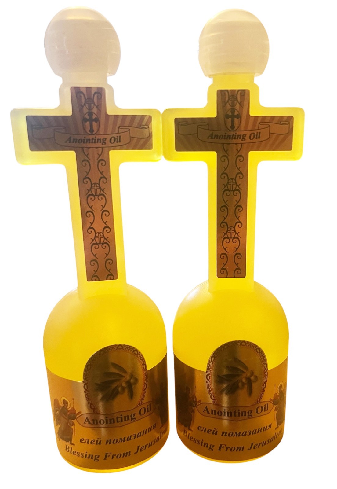 2 Cross Bottles Holy Anointing Oil  150ml