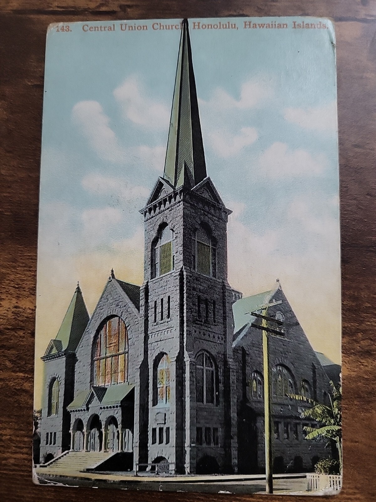 EARLY 1900'S. CENTRAL UNION CHURCH. HONOLULU No 143 POSTCARD Hawaiian Islands
