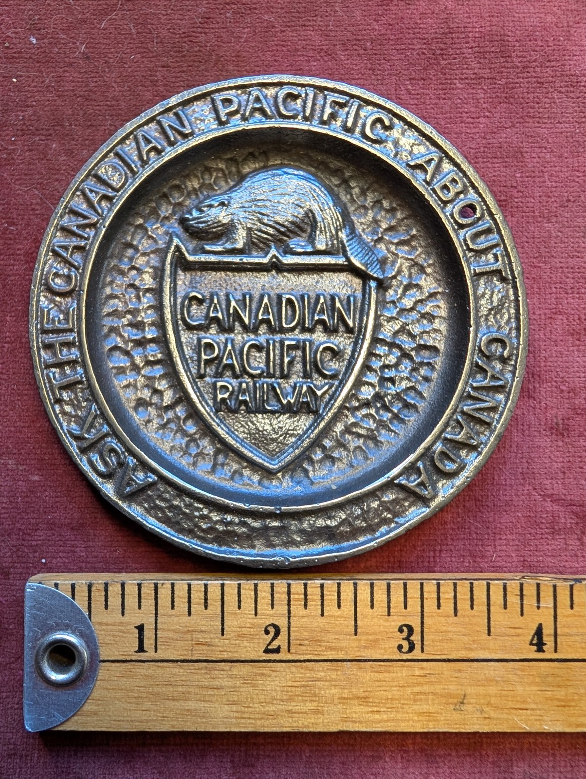Vintage Canadian Pacific Railway Pin Tray Dish (H) Vintage Canadian Pacific Railway Pin Tray Dish (H)