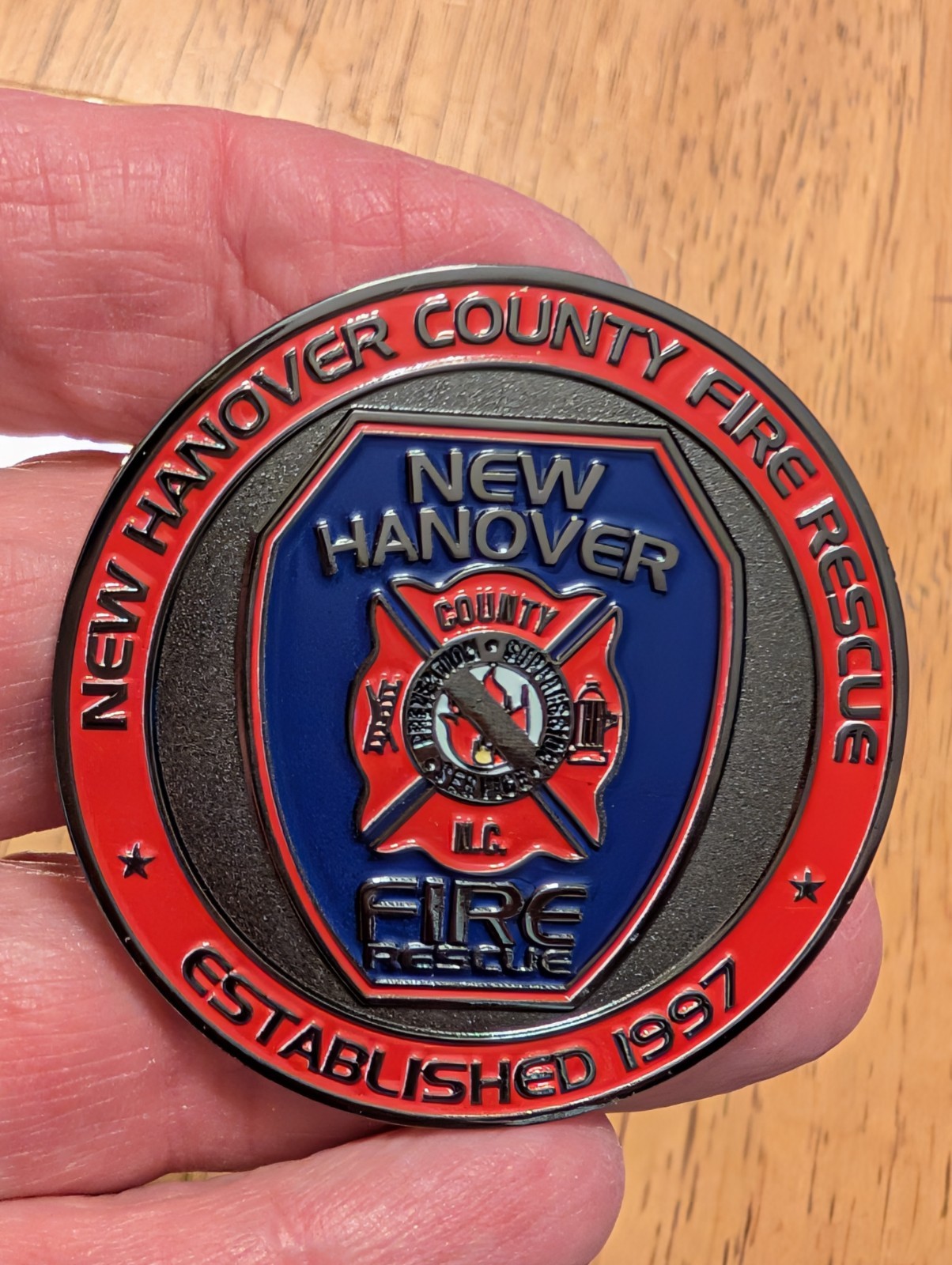 New Hanover County Fire Blackout Challenge Coin 4 Battalion South Of The Border