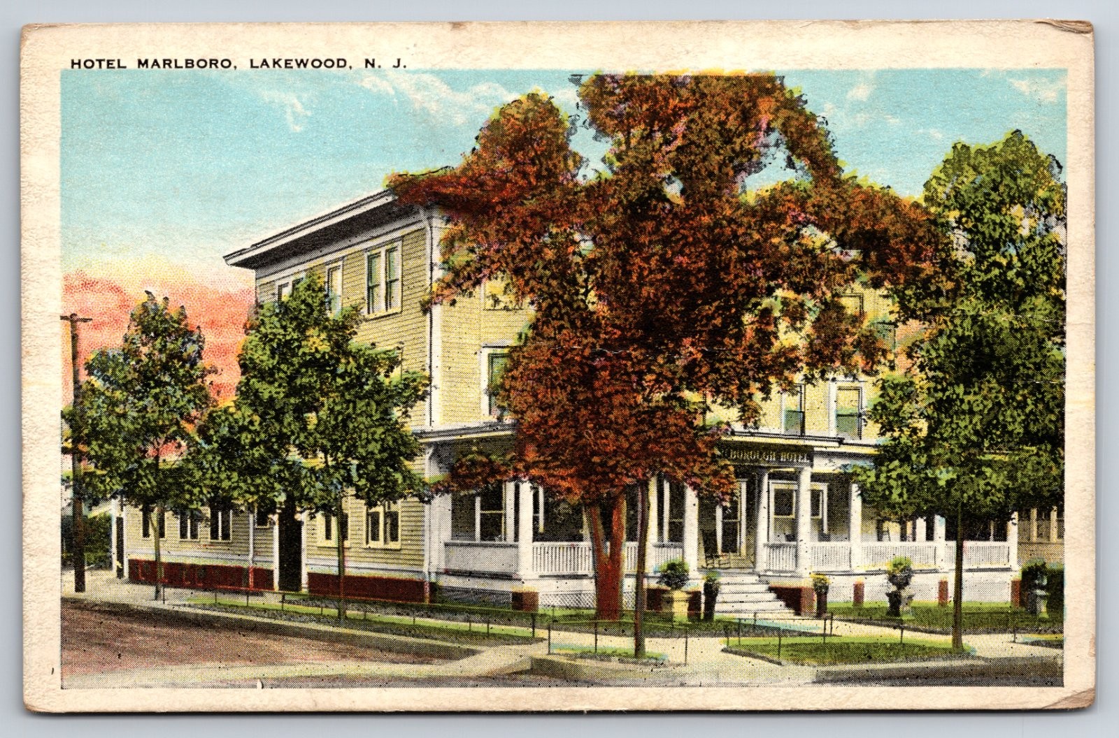 Hotel Marlboro Lakewood New Jersey Street View Postcard Hotel Marlboro Lakewood New Jersey Street View Postcard