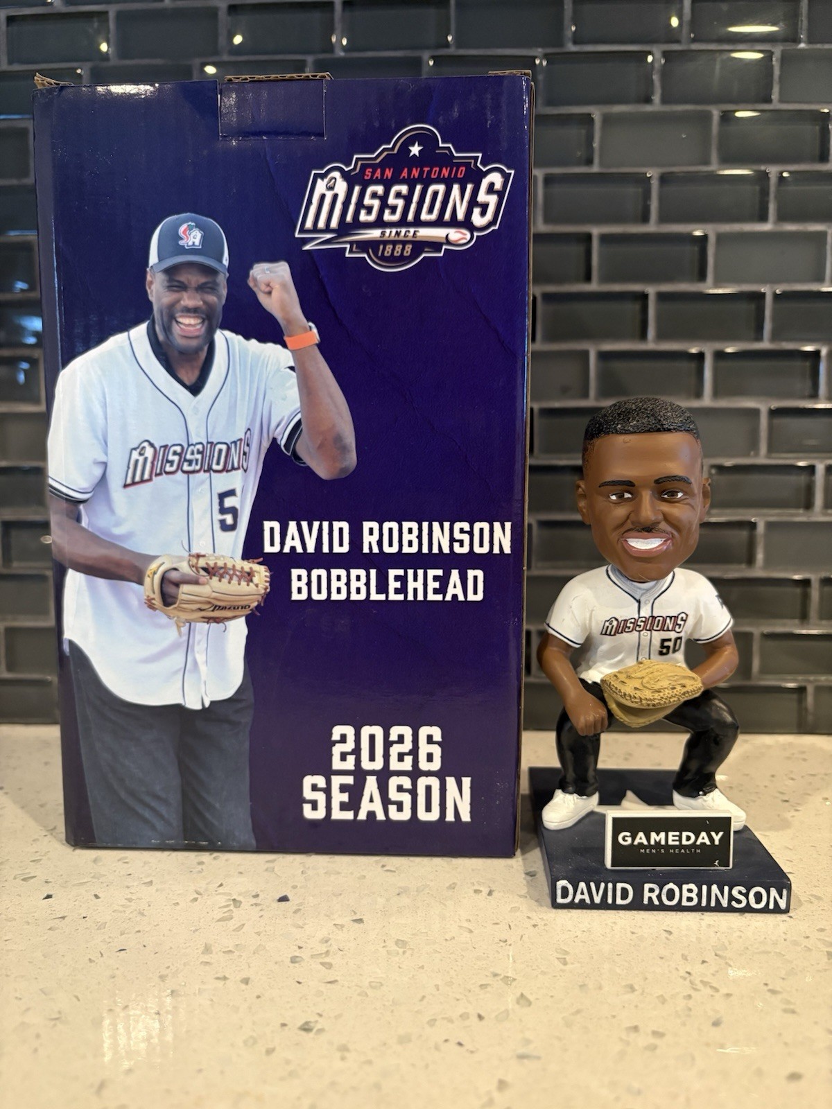 San Antonio Missions David Robinson Sports Bobblehead 2026 Season