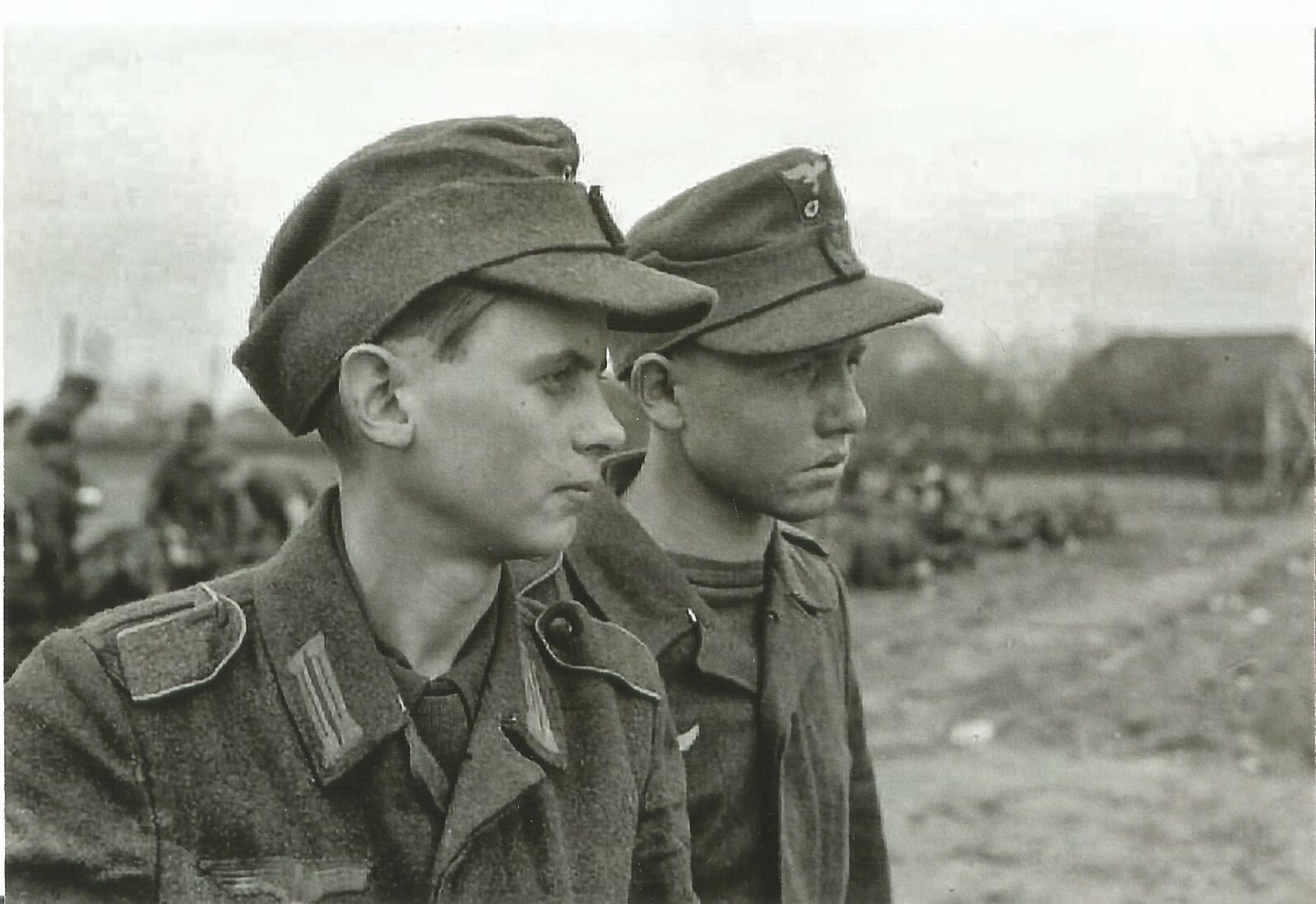 WW II - German Photo --    Young German P O W `s 