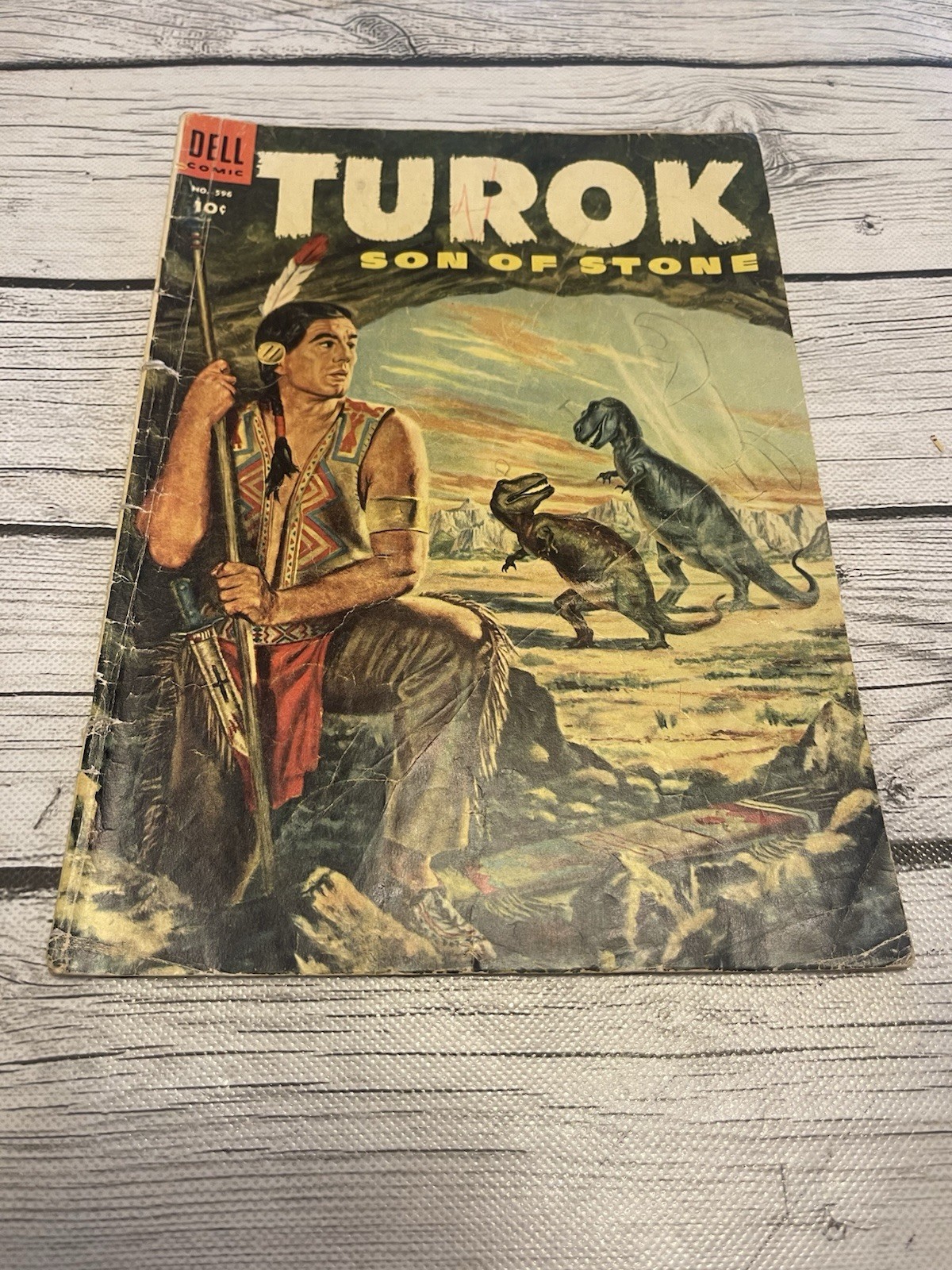 Turok Son of Stone #596 First Appearance of Turok, Dell Comics 1954