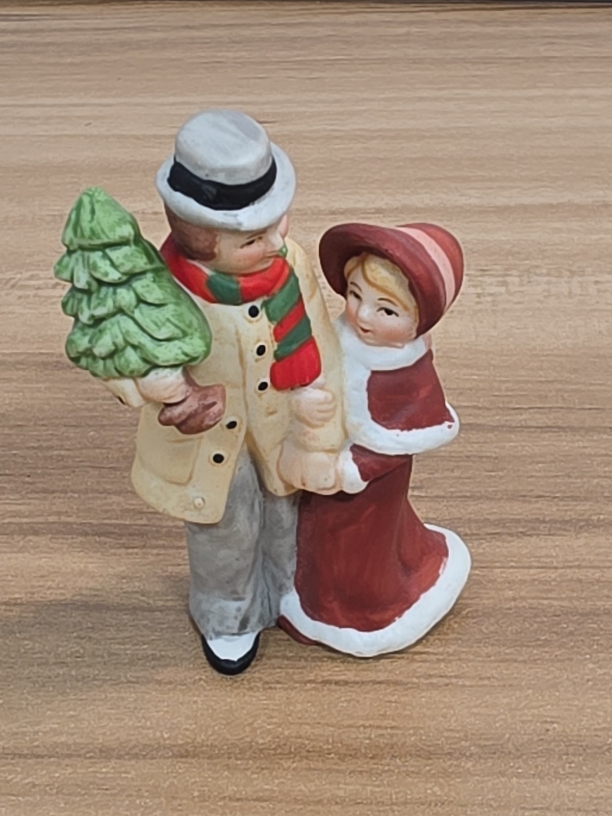Vintage 1986 LEFTON Colonial Village Mr Eberhardt Daughter Christmas Tree #05827 Vintage 1986 LEFTON Colonial Village Mr Eberhardt Daughter Christmas Tree #05827