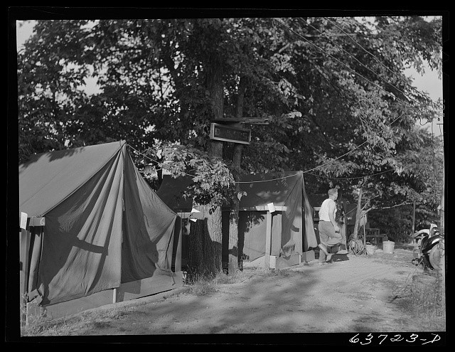 Ypsilanti Michigan 1941 Edgewater Park Ford Bomber Plant Defense Worker Tents