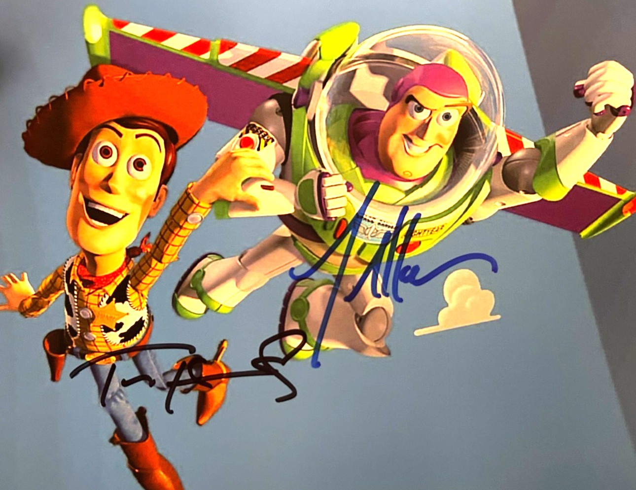 Tom Hanks, Tim Allen Signed TOY STORY: Buzz Woody Original Autograph 8x10\