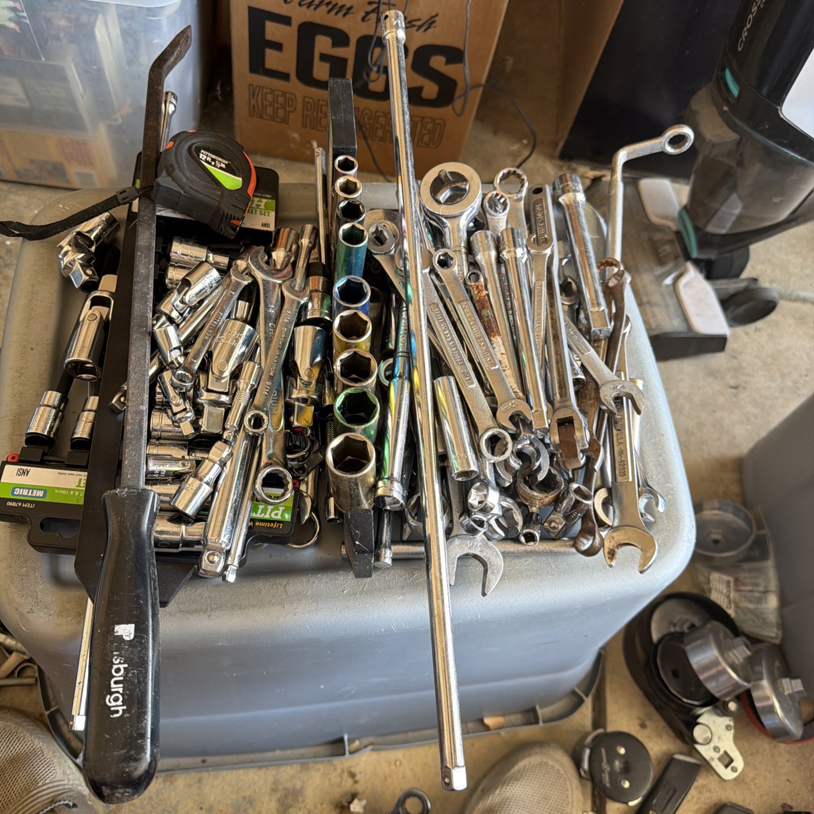 Massive Craftsman Tool Lot Ratchets Wrenches Sockets Pliers 158 Read