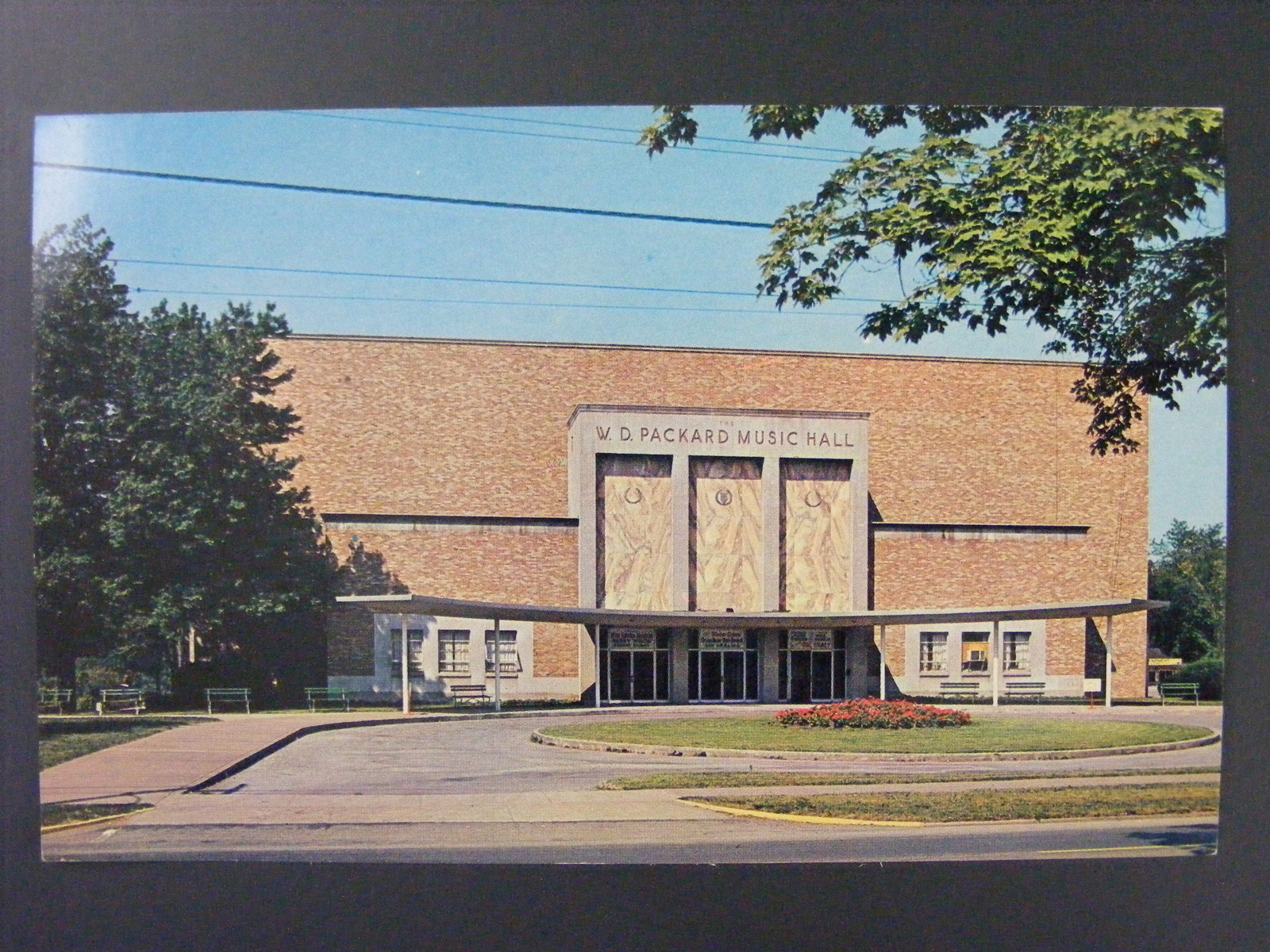 Warren Ohio OH WD Packard Music Hall Kenley Players Vintage Color Postcard 1950s