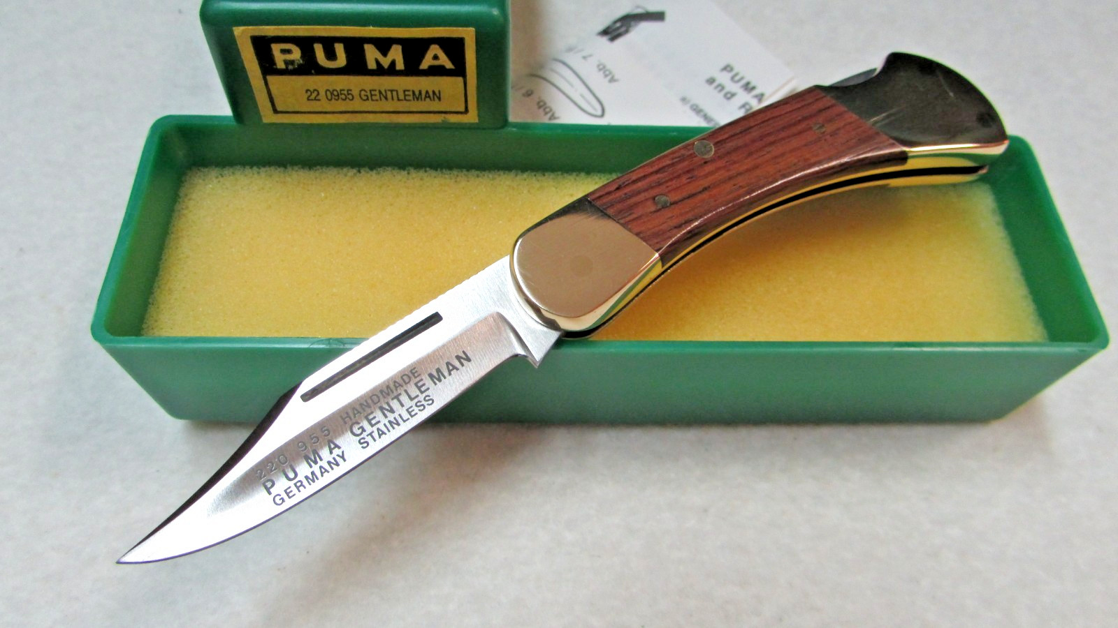 PUMA KNIFE - 955 GENTLEMAN - 1988 - MINT PUMA KNIFE - 955 GENTLEMAN - 1988 - MINT