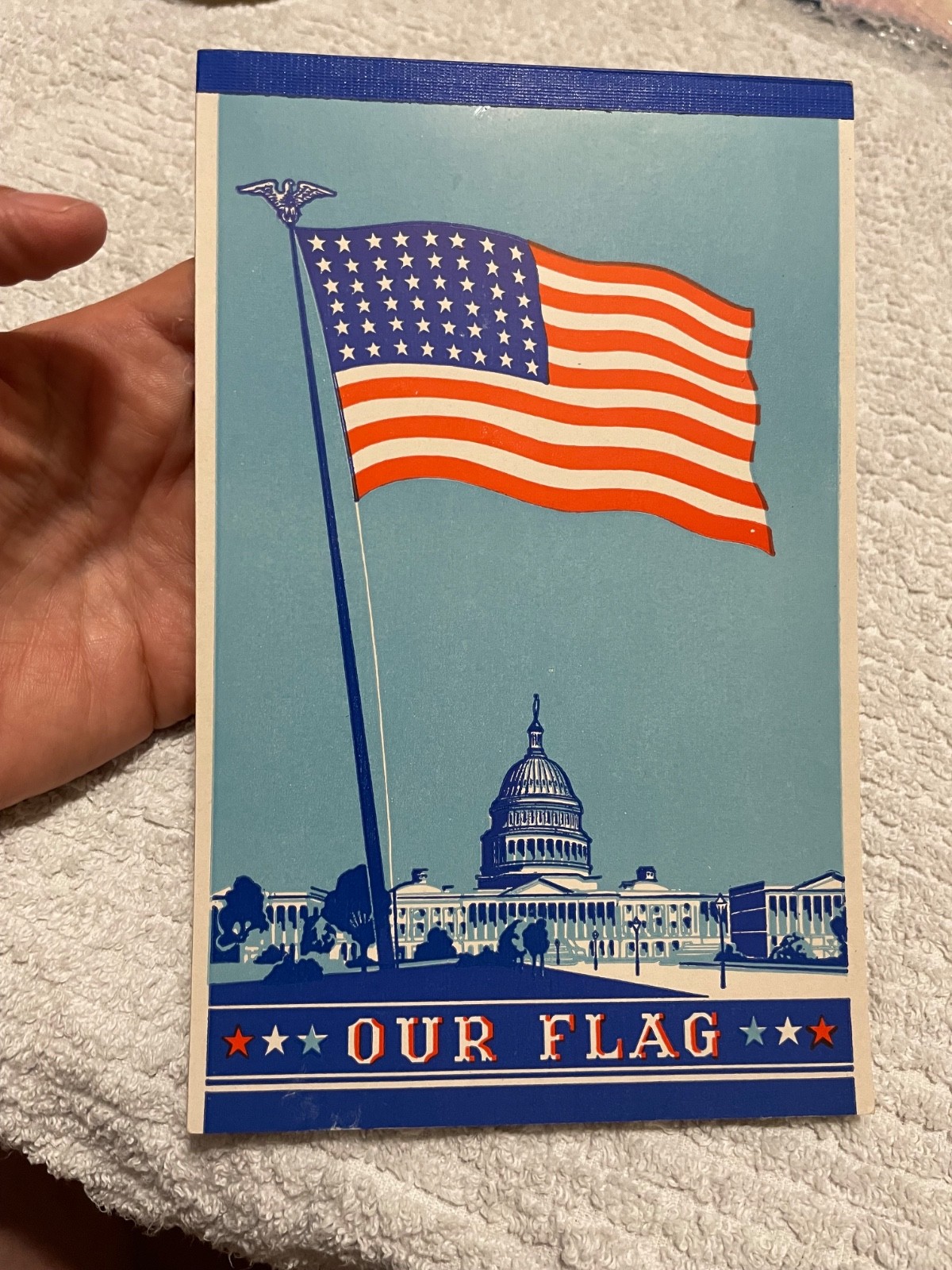 VTG Our Flag Vintage Note Pad Set of 39 pages