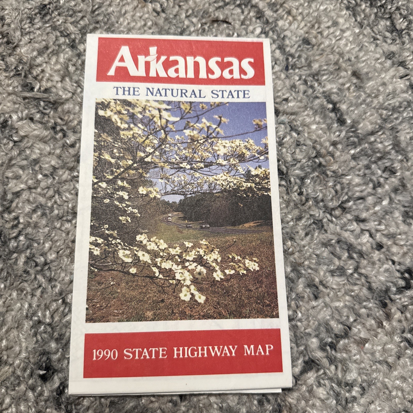 Vintage Arkansas State Highway Map 1990