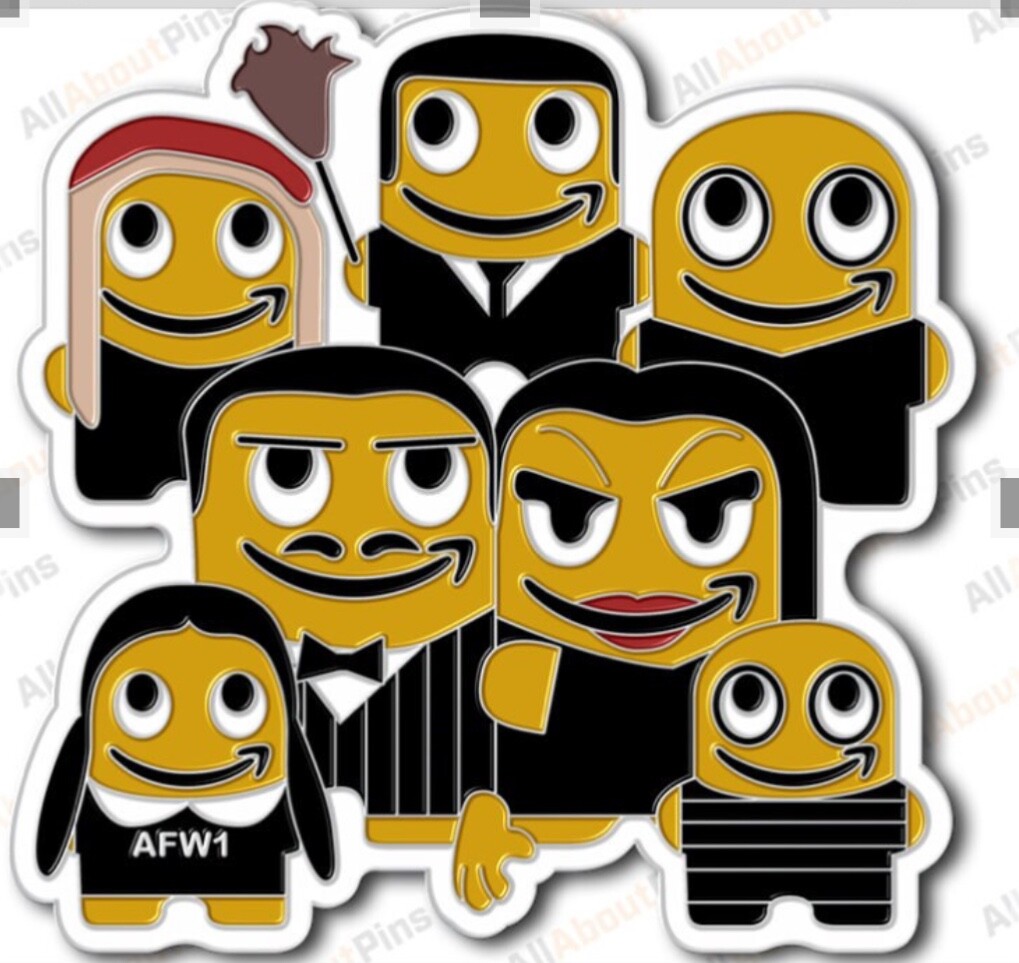New Amazon peccy pin-back Amazon mascot
