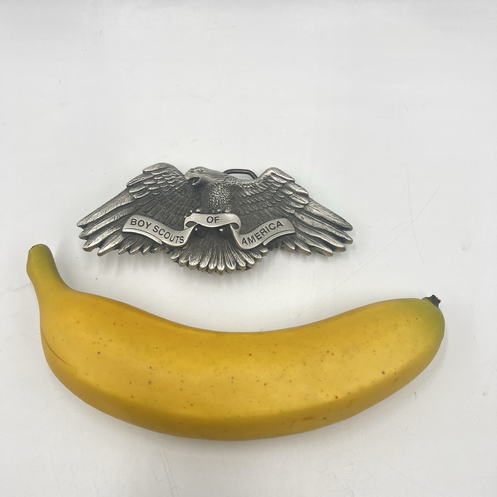 Boy Scouts of America BSA 2000 Solid Fine Pewter Eagle Scout Belt Buckle
