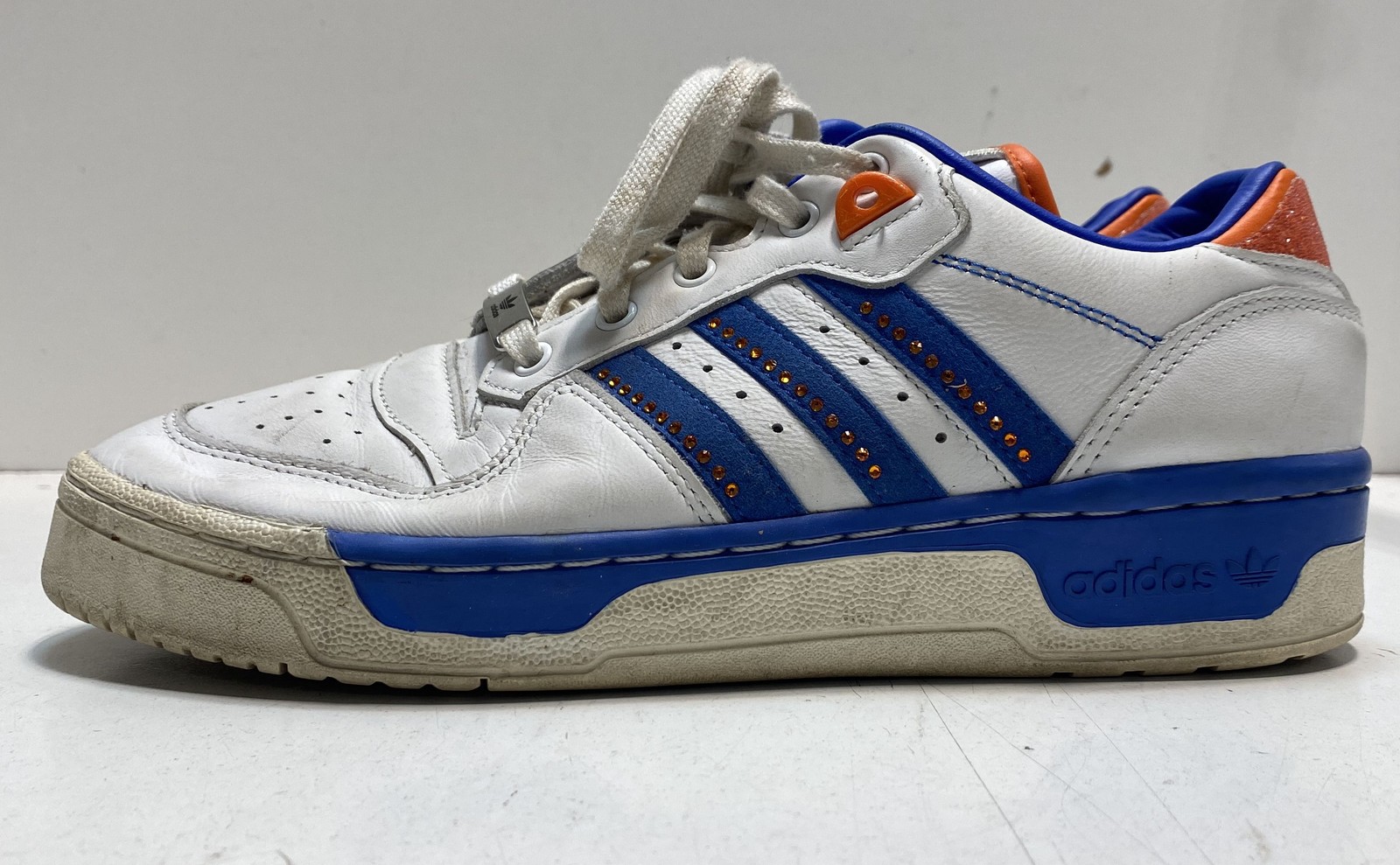 Adidas Rivalry Low White Blue Orange Sneaker FX7469 Men\'s Size 7