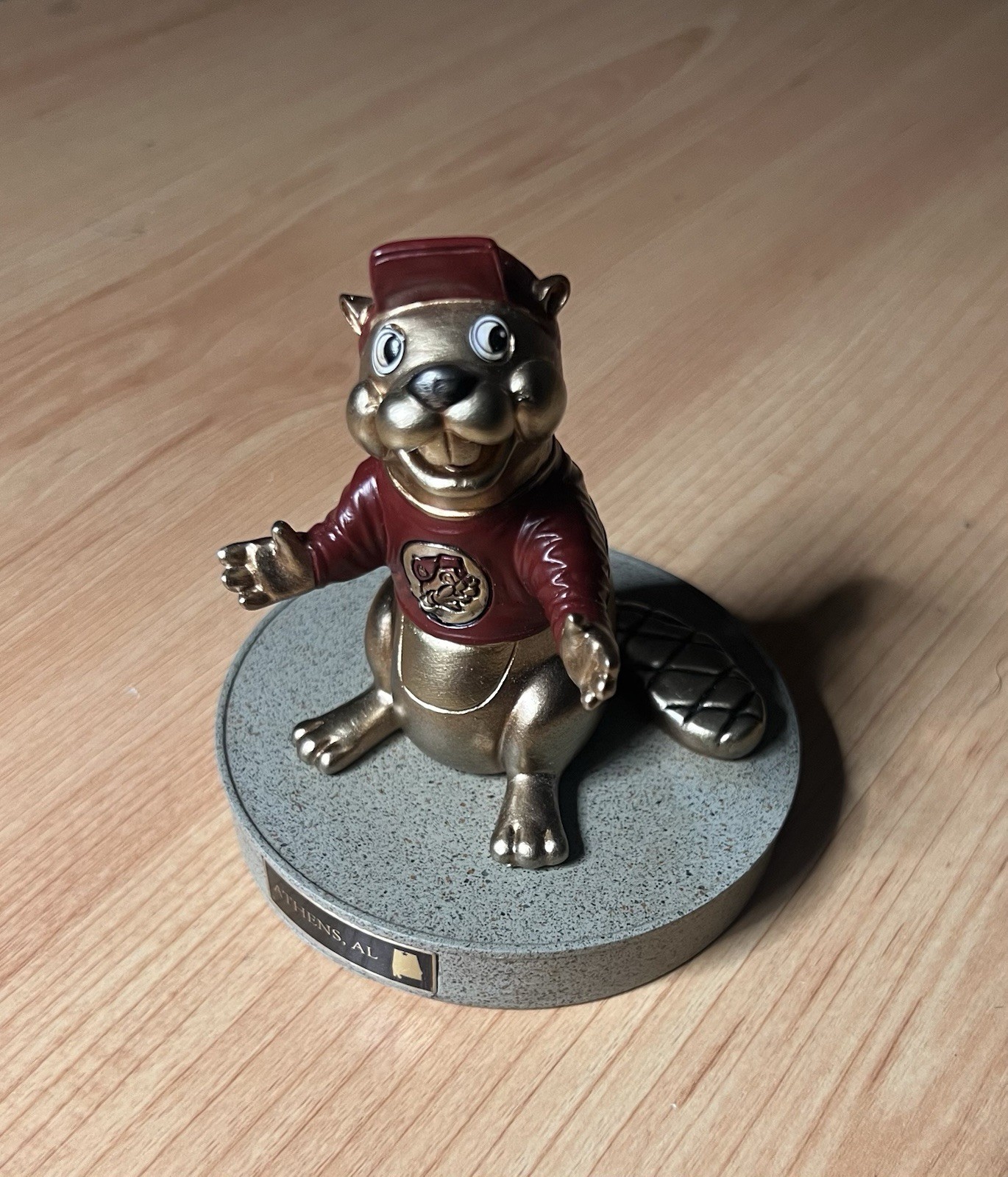 Bucees Buc-ee's Buc-ee Beaver Desk Statue Paperweight Athens, Alabama New