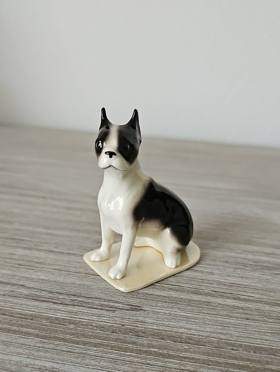 Vintage Hagen Renaker Figurine Boston Terrier Collectible