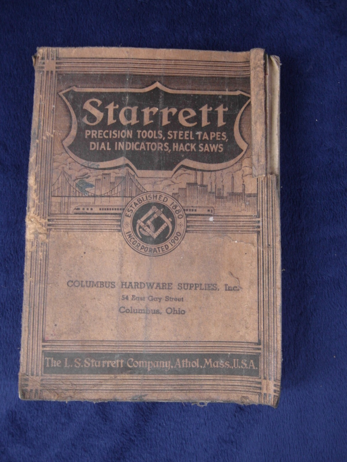Vintage 1938 Starrett Precision Tools Catalog No. 26