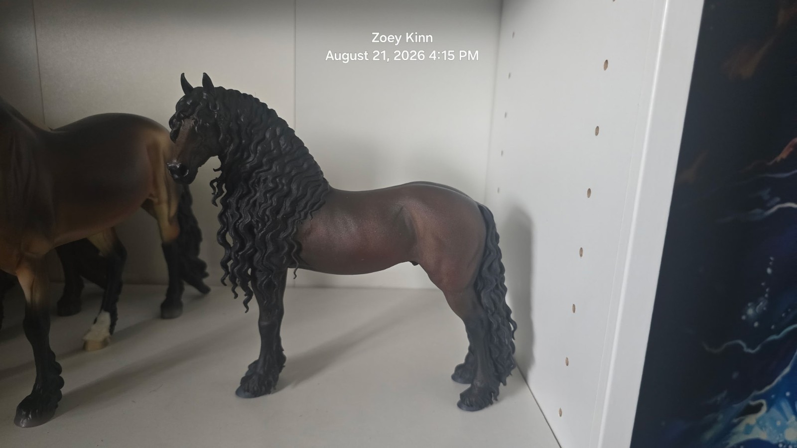 Classic Scale Model Horse 3D Print Standing Friesian