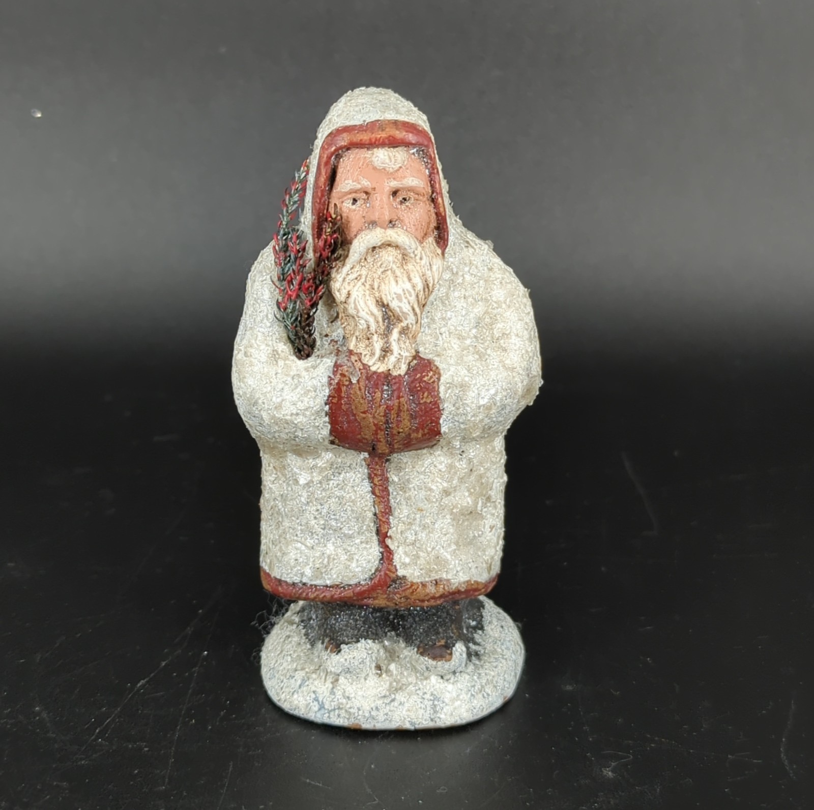 Vtg Belsnickel primitive Folk Art artisan Santa by J. Murphy & D. Liller 1991 Vtg Belsnickel primitive Folk Art artisan Santa by J. Murphy & D. Liller 1991