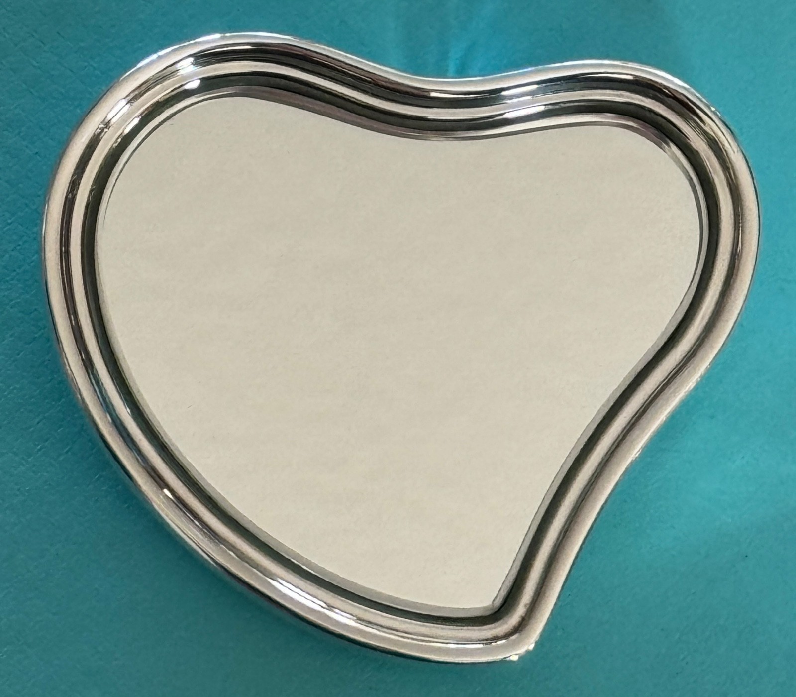 Tiffany & Co Elsa Peretti   Heart Mirror  Sterling Silver  925 Made in Italy