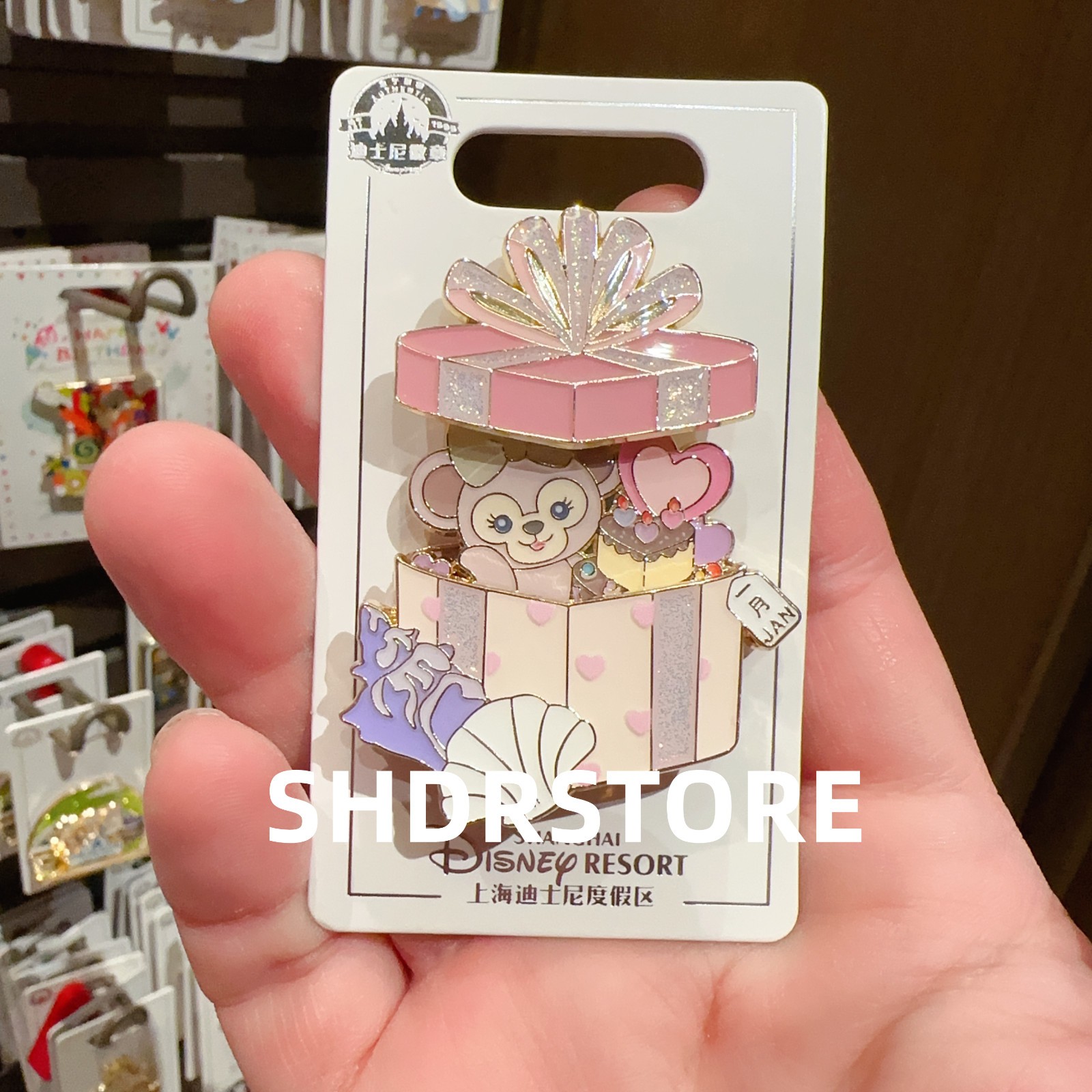 Disney pin 2025 authentic jan month birthday Shelliemay shanghai disneyland