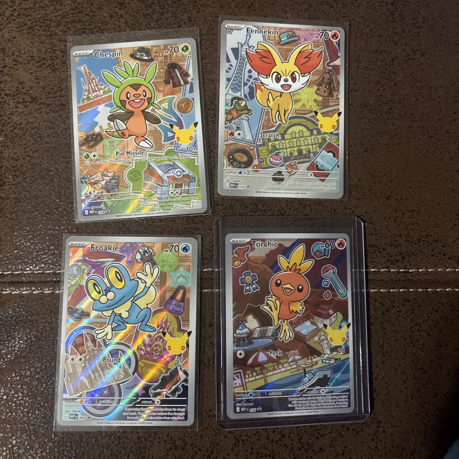 First Partners Series 3 Froakie Chespin Fennekin Torchic