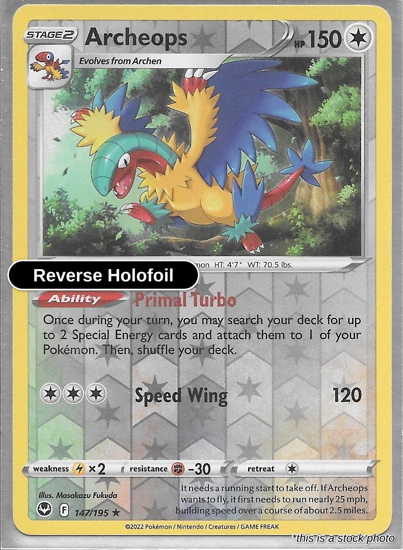 Archeops : SWSH12 Reverse Holofoil - 147/195 Near Mint