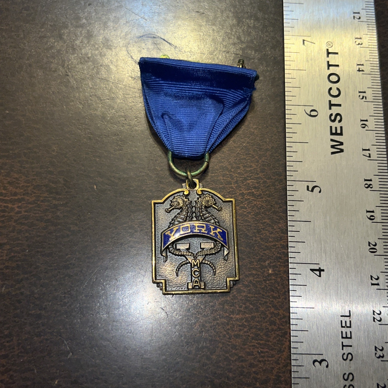 Vintage Early 1959 York Pa YMCA Medal / Ribbon 150 Yard Medley