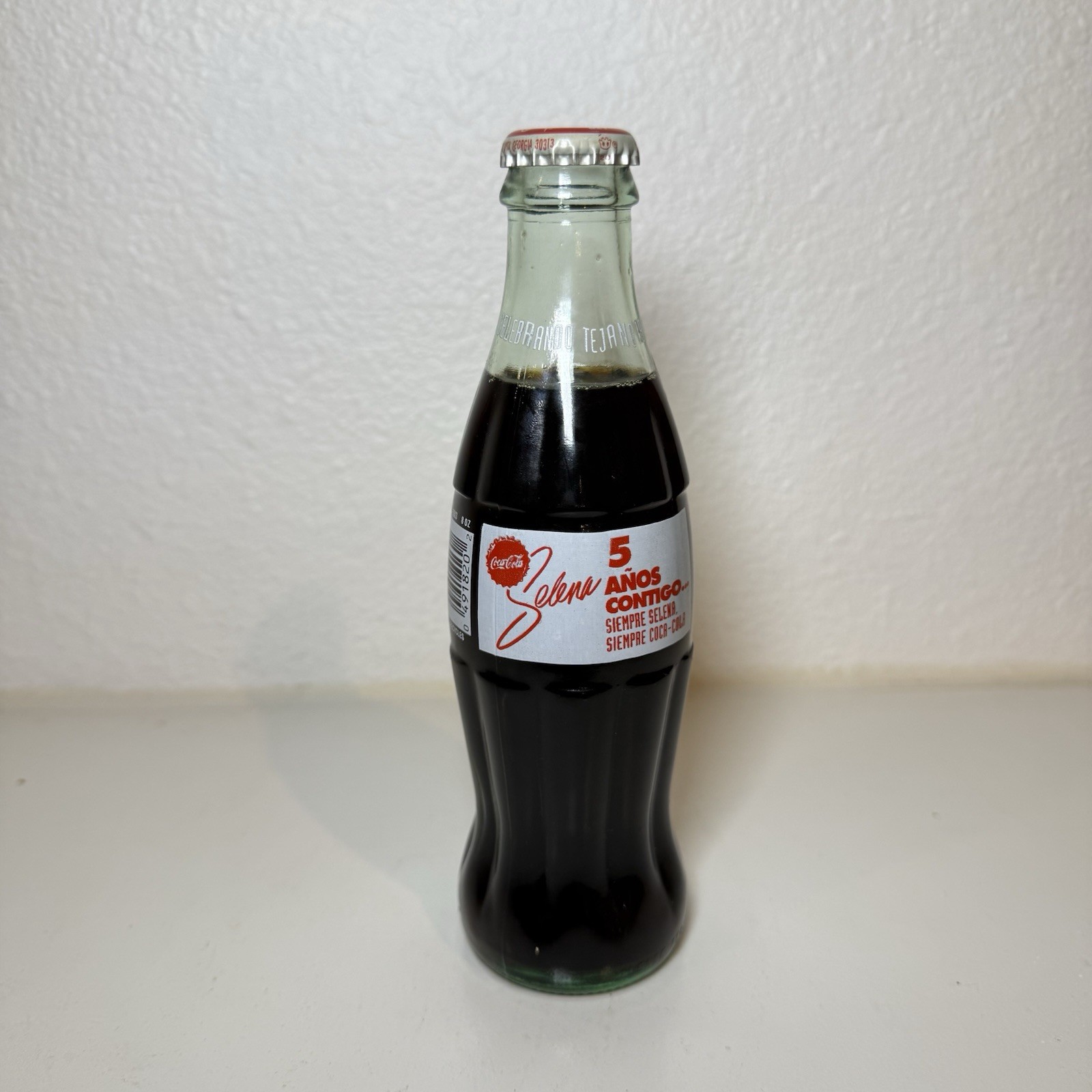 Selena Quintanilla Coca Cola Collectible Bottle 5 Años Contigo Sealed Vintage 93