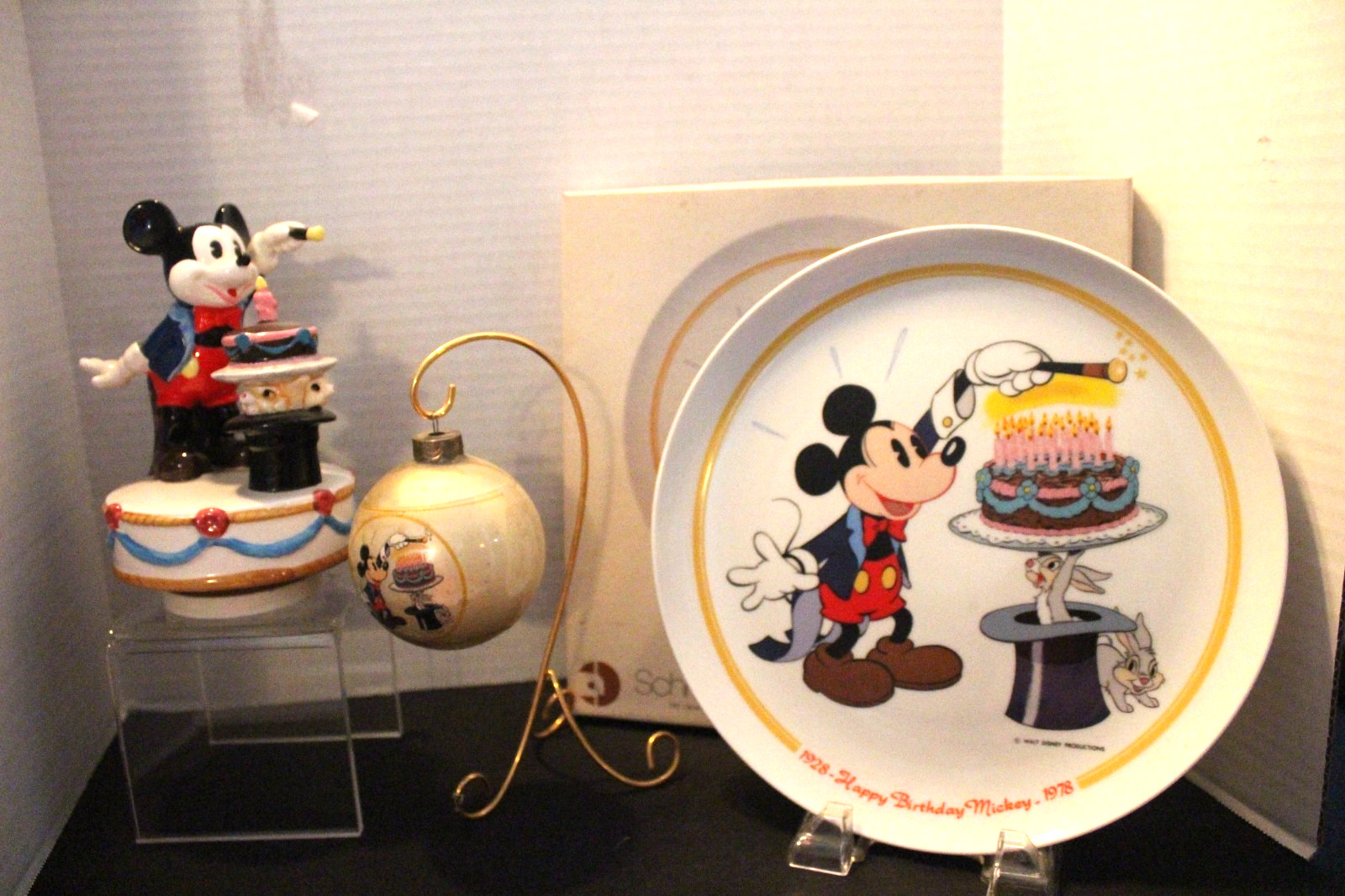 Vintage Schmid Disney Mickey Mouse Magician 50th Birthday Cake Collection 1978