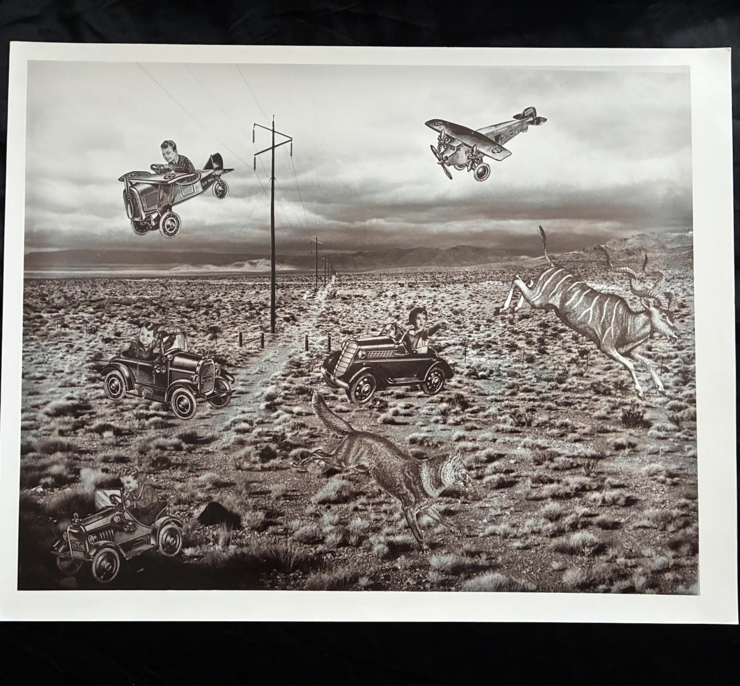 Linda Mann 1981 Surreal Photomontage Print   SFSU Student Work 11x14