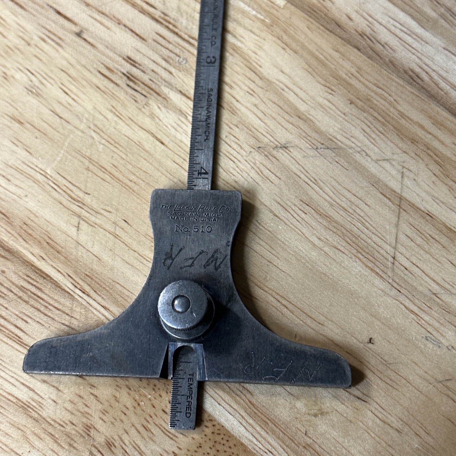 Vintage Lufkin No. 510 Depth and Angle Gauge 6