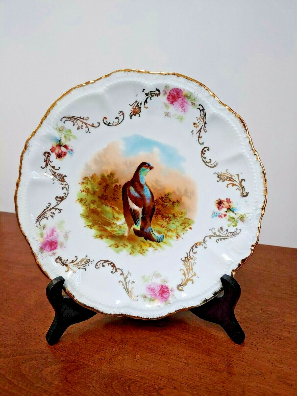 GAME BIRD CABINET PLATE PM BAVARIA - STUNNING