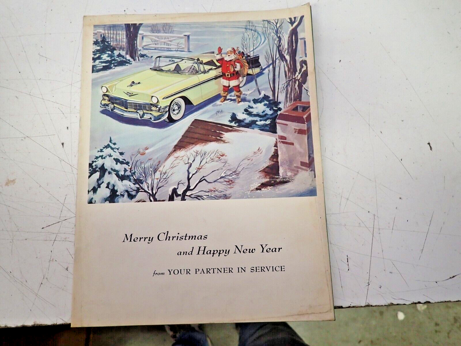 Original 1956 Chevrolet Convertible / 4 Dr  GM Christmas Dealership Brochure 