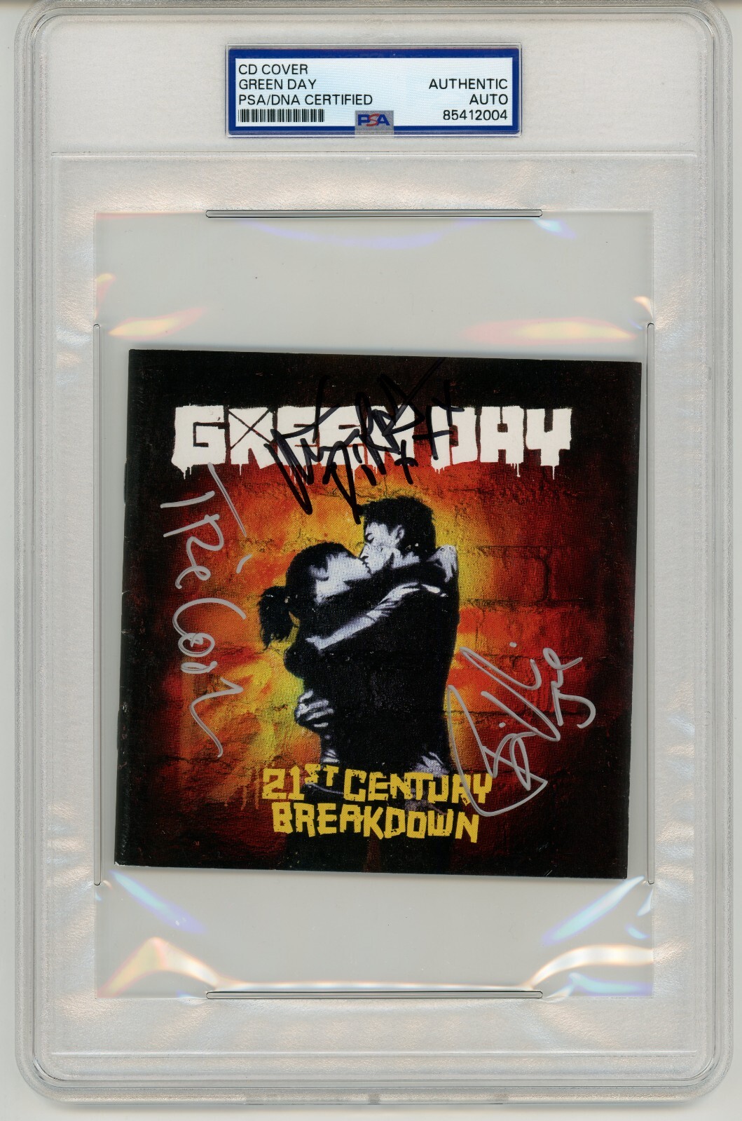 Green Day X3 ~ Signed 21st Century Breakdown Billie Joe Armstrong Auto ~ PSA DNA