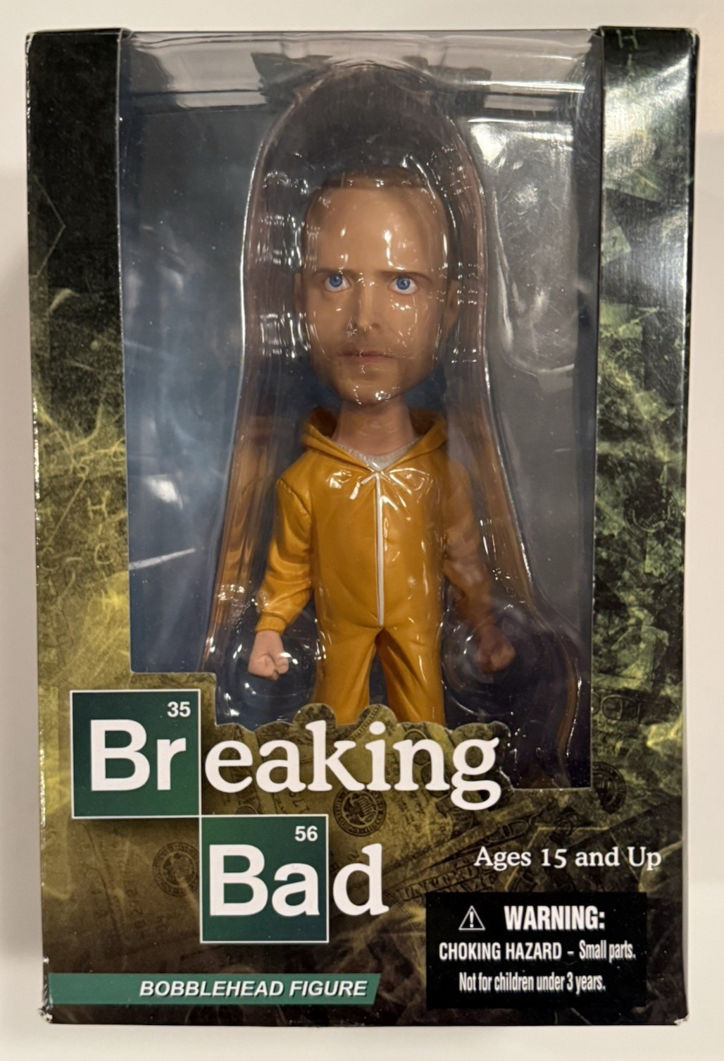Mezco Toyz Breaking Bad Jesse Pinkman Bobblehead Yellow Jumpsuit New Mezco Toyz Breaking Bad Jesse Pinkman Bobblehead Yellow Jumpsuit New