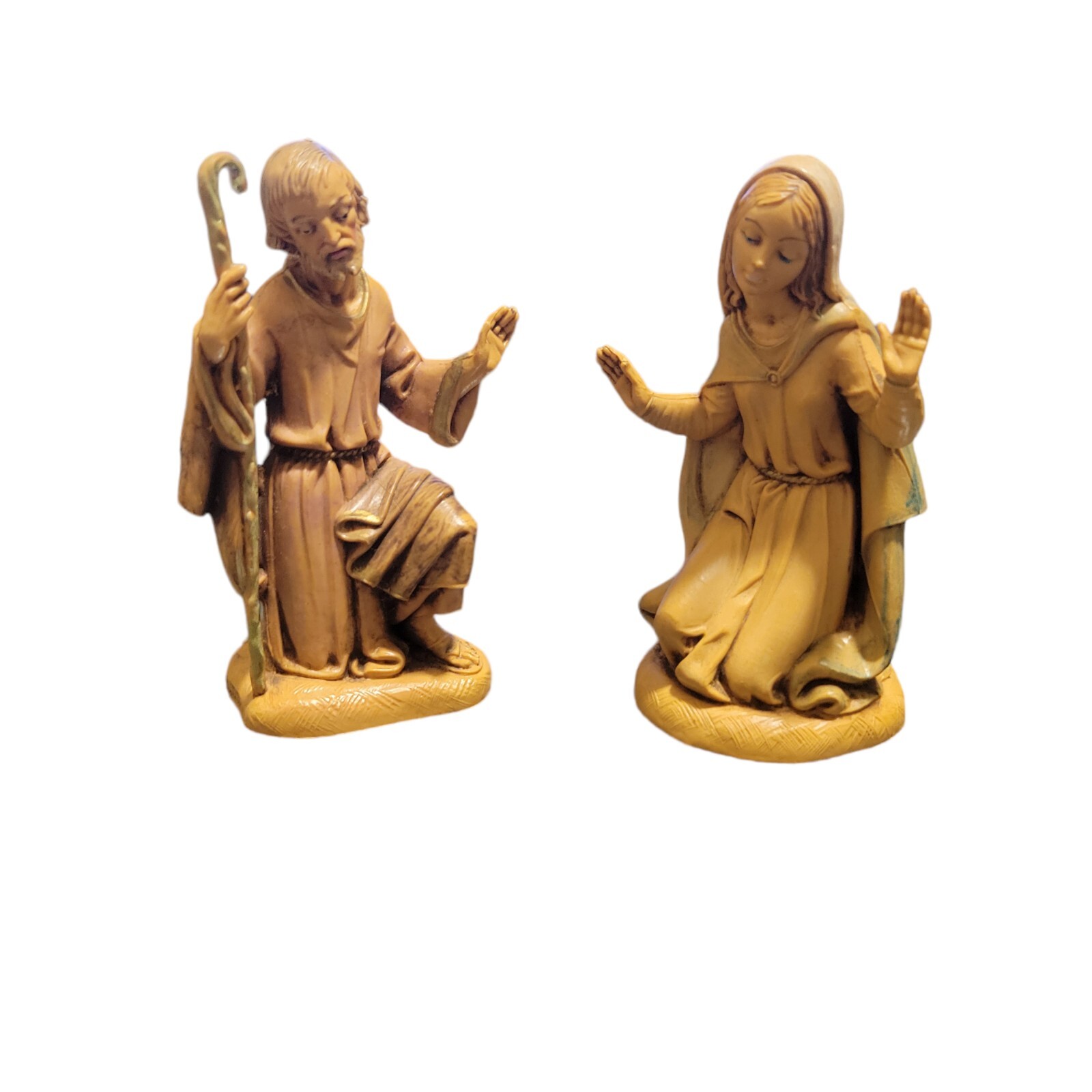 Vintage 1983 Fontanini Italy Mary and Joseph Kneeling 4.25\