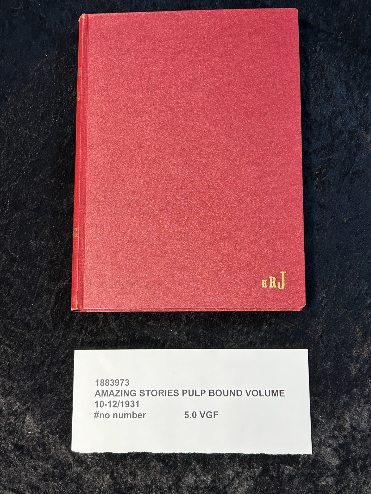 Amazing Stories Pulp BOUND Oct-Dec 1931 Volume 10-12 Experimenter Publ. 5.0 VGF