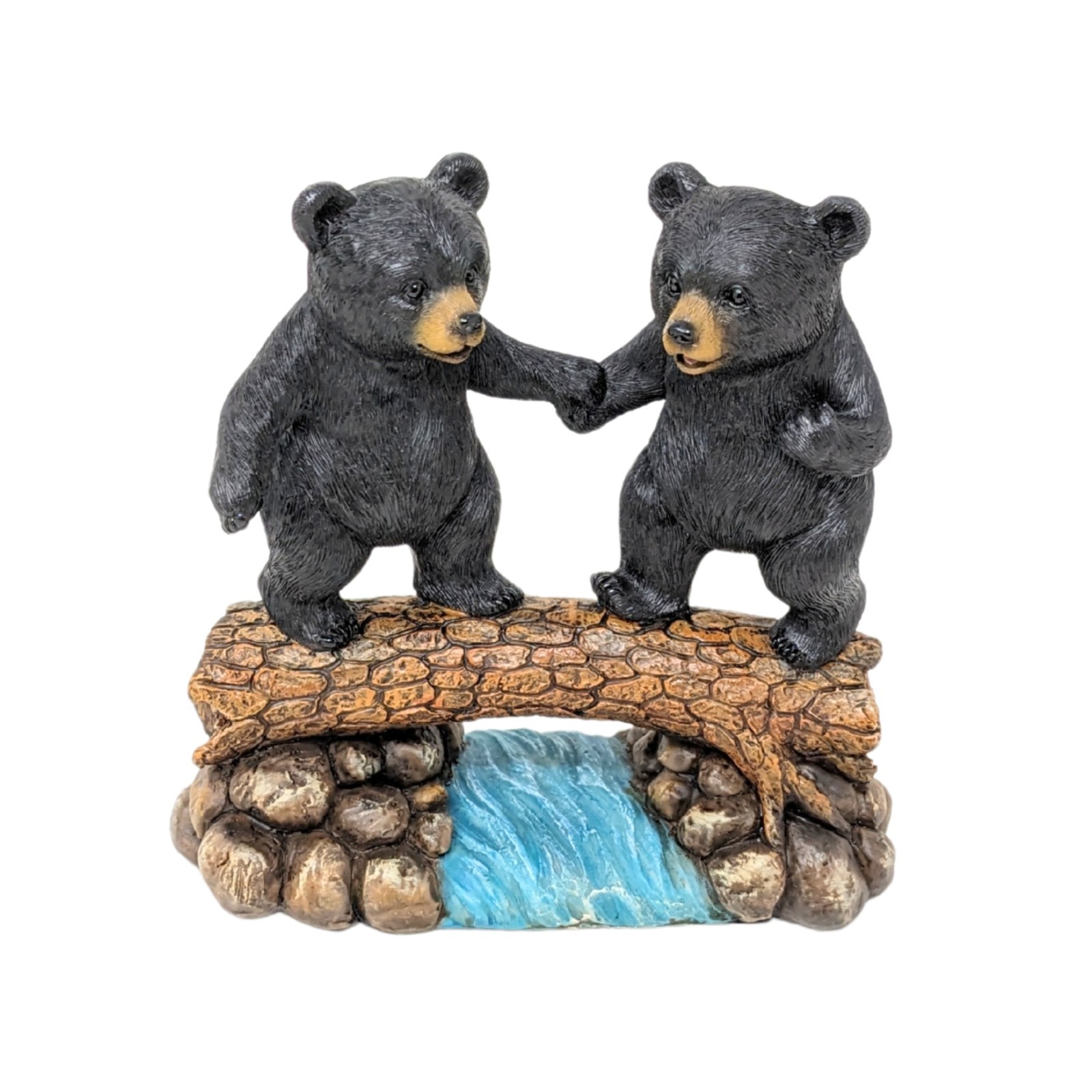 BestGiftEver Rustic Couple Black Bear Collectible Figurines - Cabin Shelf Décor