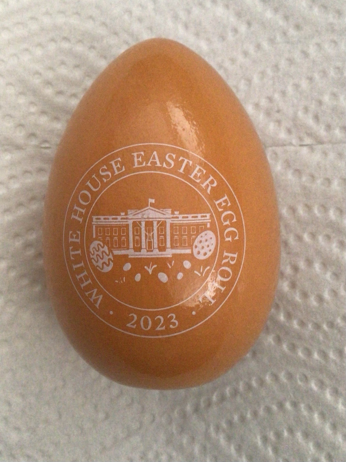 BIDEN 2023 EASTER ORANGE EGG + WHITE HOUSE CHALLENGE COIN PRESIDENT DEMOCRAT JOE
