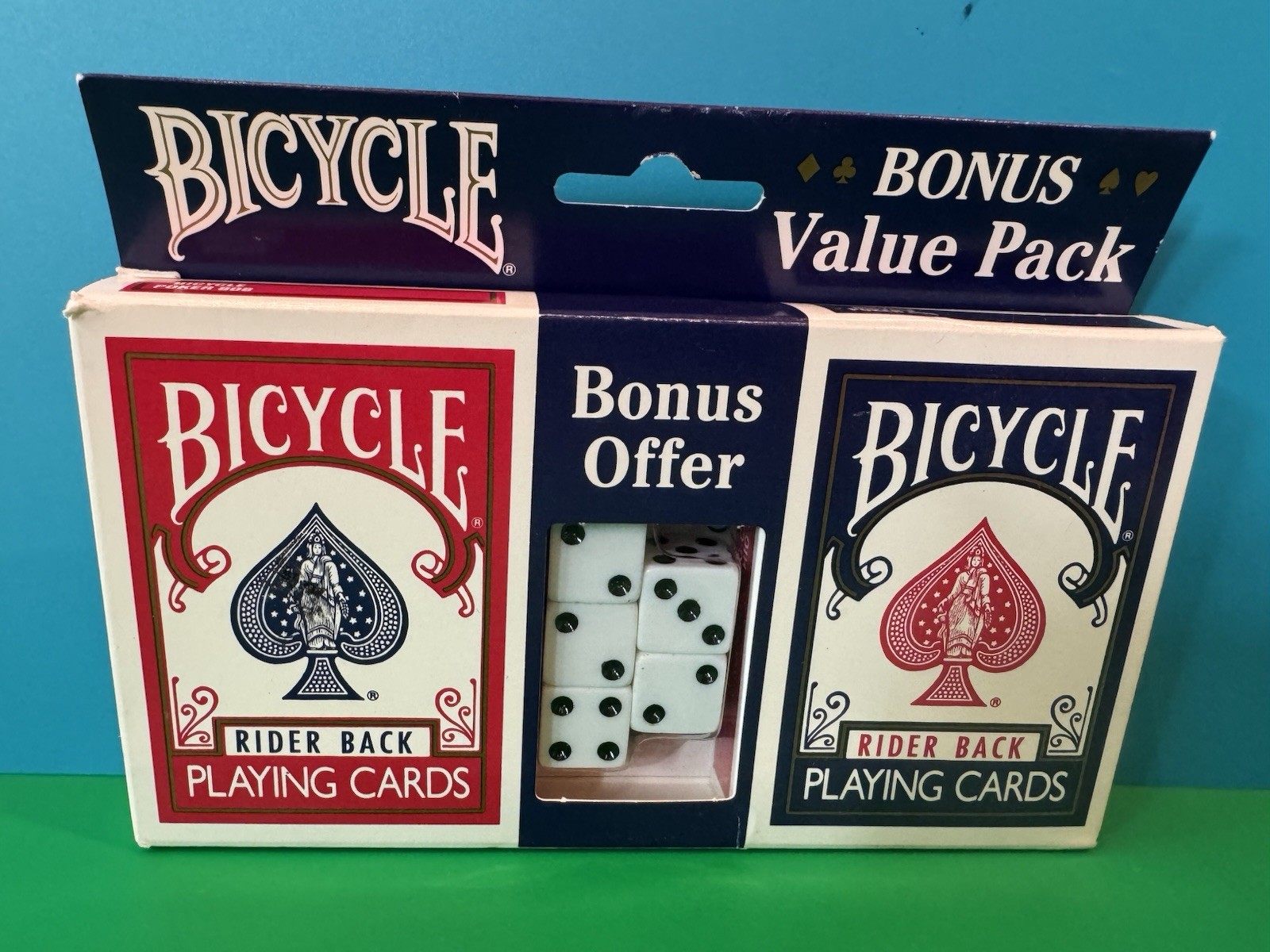 Bicycle Special Value Rider Back 2-Deck Set Playing Cards with Bonus 5 Dice Pack Bicycle Special Value Rider Back 2-Deck Set Playing Cards with Bonus 5 Dice Pack