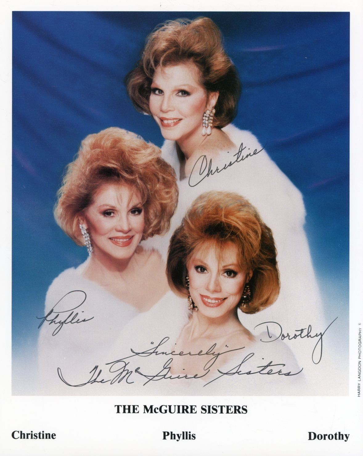 The McGuire Sisters- Reprint Photograph