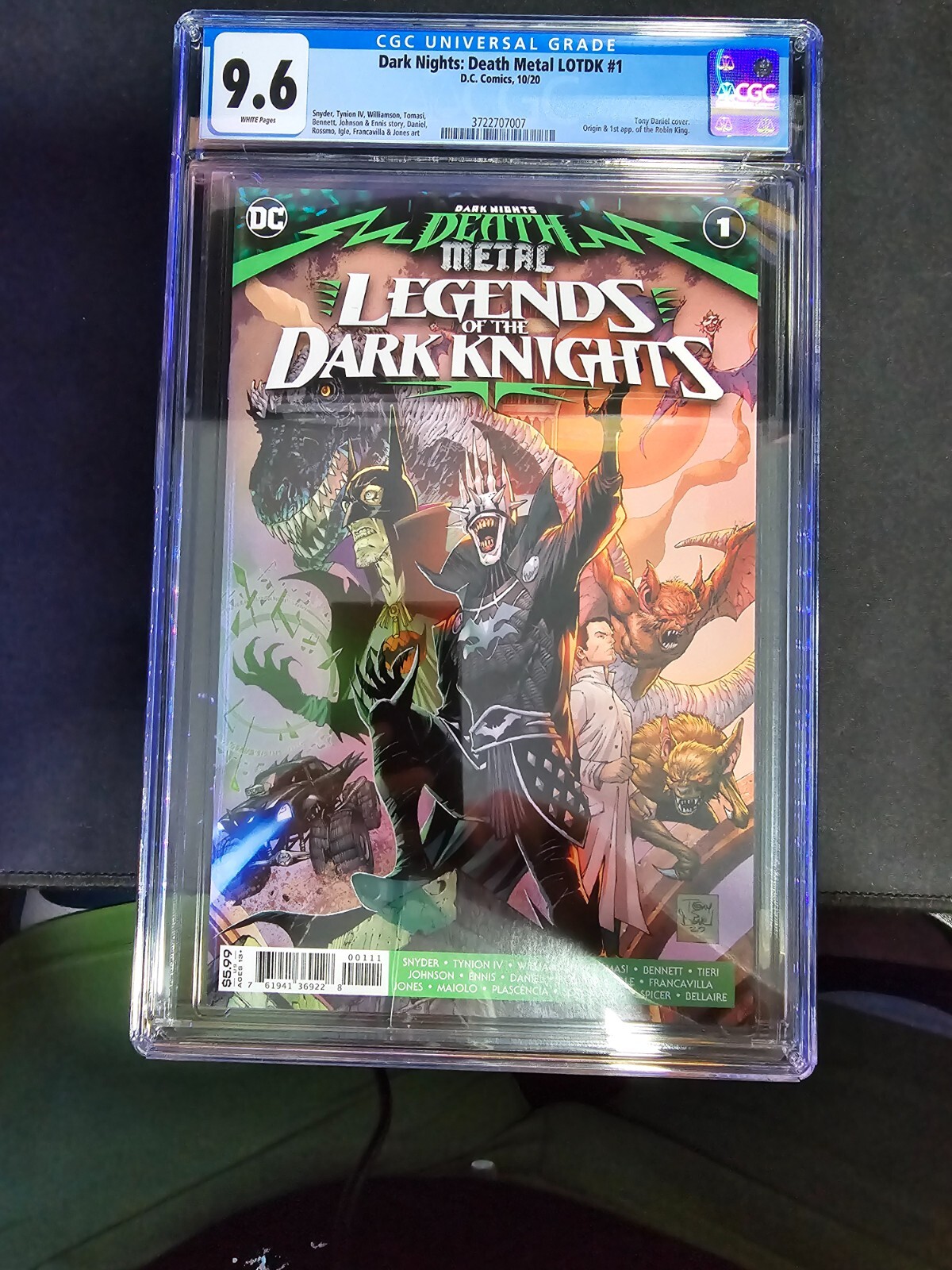 Dark Nights Death Metal Legends of the Dark Knights 1 CGC 9.6 1st Robin King Dark Nights Death Metal Legends of the Dark Knights 1 CGC 9.6 1st Robin King