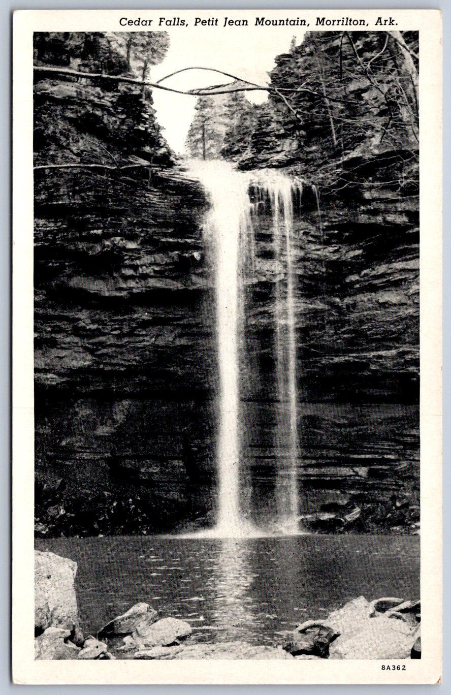 K62/ Morrilton Arkansas Postcard c1940s Cedar Falls Petit Jean Mountain 435 K62/ Morrilton Arkansas Postcard c1940s Cedar Falls Petit Jean Mountain 435