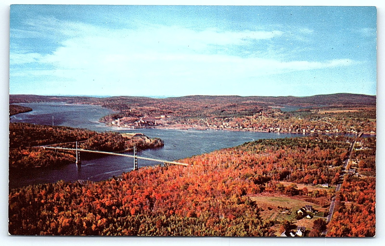 Waldo-Hancock Bridge, Bucksport, ME vintage postcard Waldo-Hancock Bridge, Bucksport, ME vintage postcard