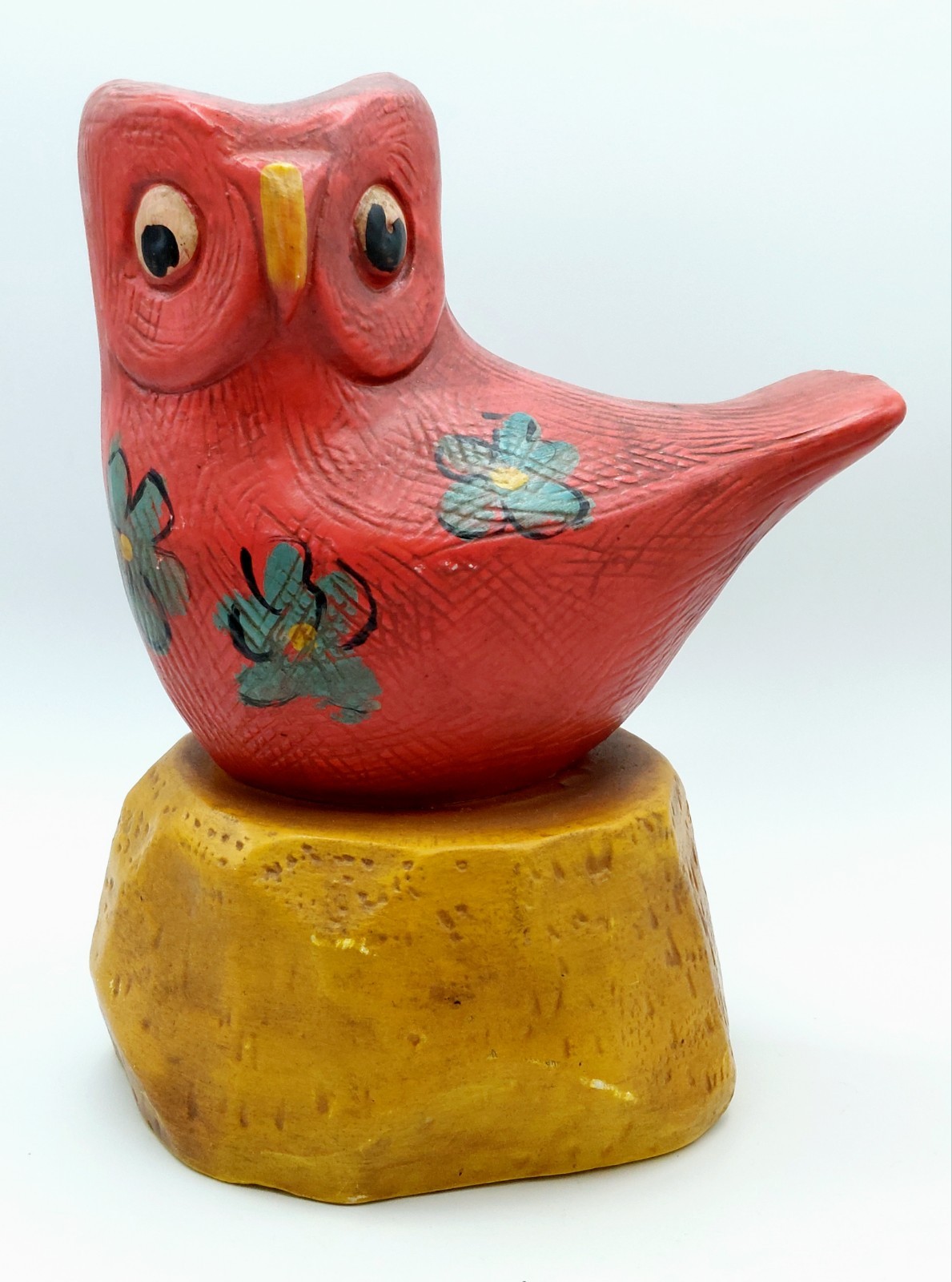 Vintage California Pottery Ceramic Owl/Bird Figurine 9\