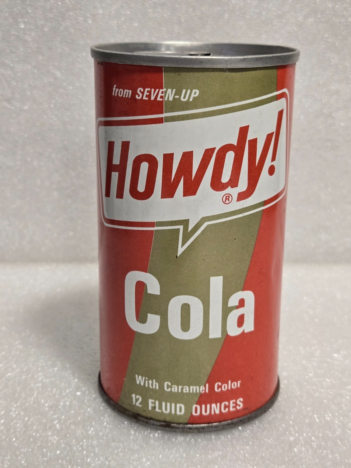 Vintage Howdy Cola from Seven Up 7 up Straight Steel Soda Pop Can