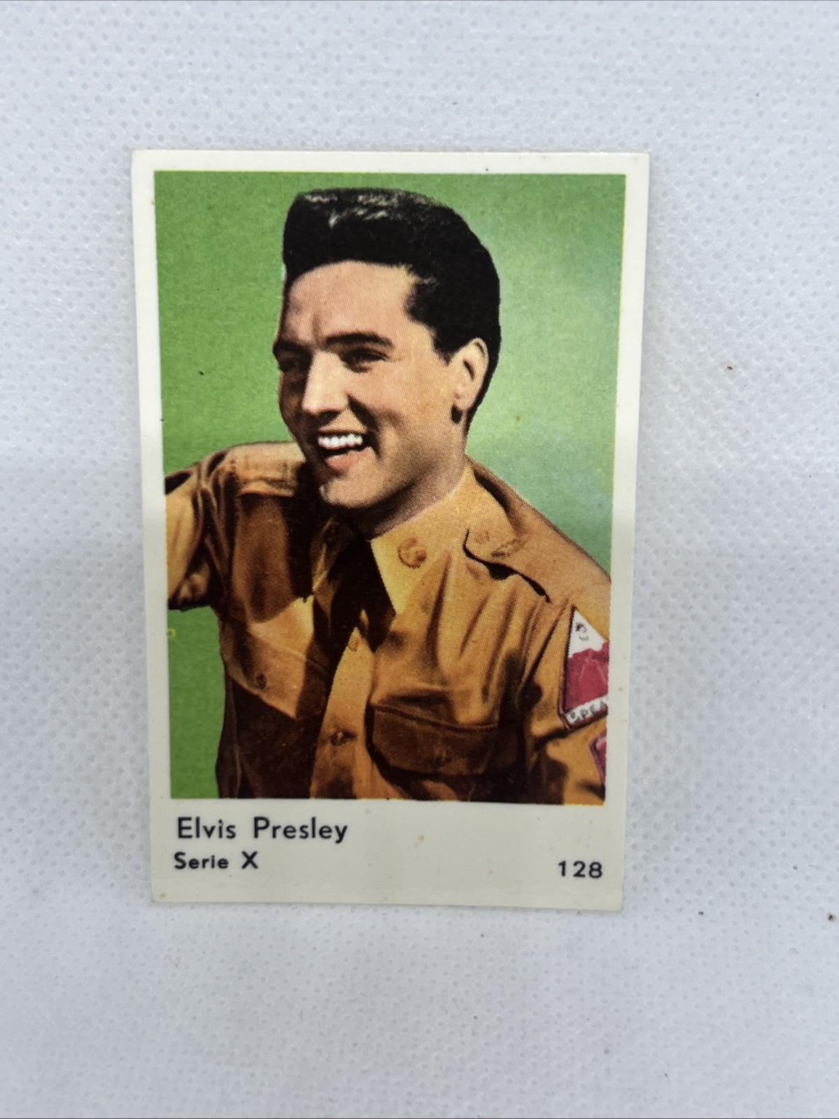1961 Dutch Serie X #128 Elvis Presley 1961 Dutch Serie X #128 Elvis Presley