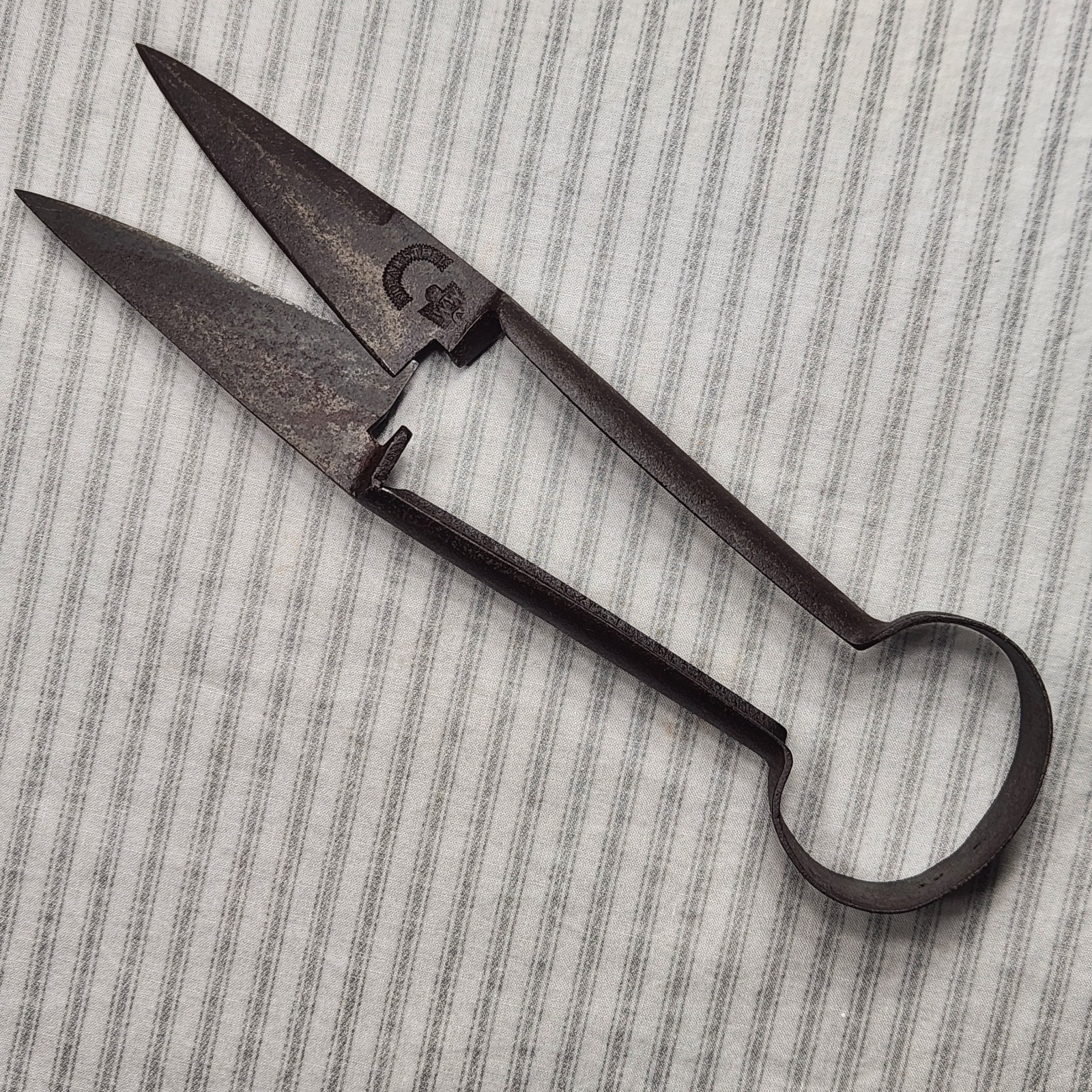 Antique Sheep Shears, Hand-forged Tool - SHEAR STEEL, W Wilkinson & Sons (1800s)
